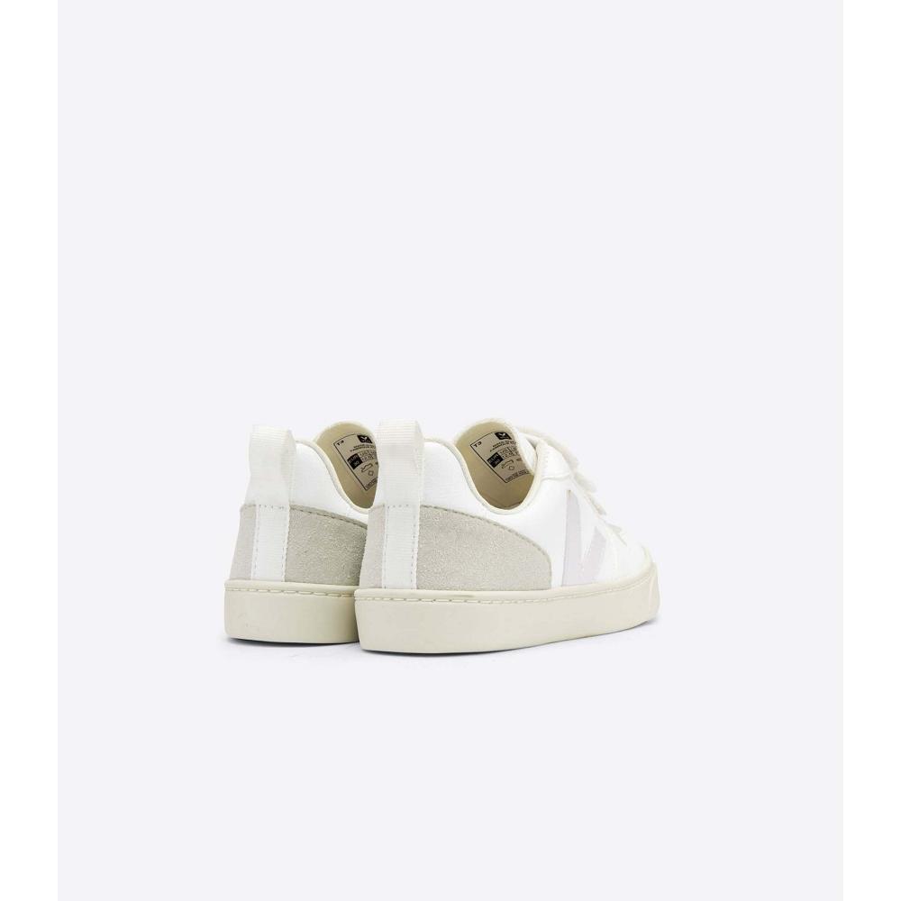 Kids' Veja V-10 CWL Sneakers White/Beige | SG 868EBC